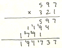 Long multiplication